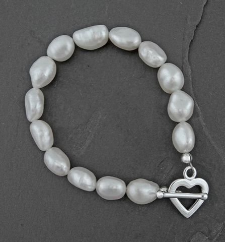 Baroque Heart T-Bar Bracelet