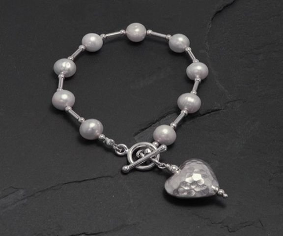 Destiny White Pearl Bracelet